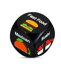 Anniversary Steel Gifts for Him Her Date Night Dice Gift for Boyfriend Girlfriend Wife Husband Couple Women Men Food Dice Decider Sweetest Day Birthday Wedding Valentines Christmas White Elephant