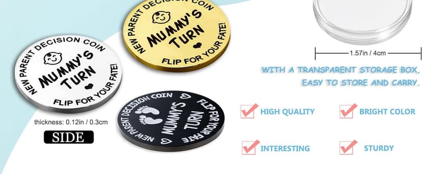 Funny Baby Gift New Parents Decision Gift,Pregnancy Gifts New Dad Mom Gifts,New Parents Gifts for Couples Halloween Thanksgiving for First Time to be Moms Dads Daddy Mummy Double Sided