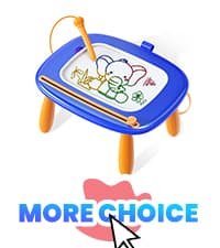 Toddlers Toys Ages 1-3, Magnetic Drawing Board, Doodle Board Pad Learning and Educational Toys for 18 Months Baby 1-3 Yr Kids Birthday Gifts - Blue