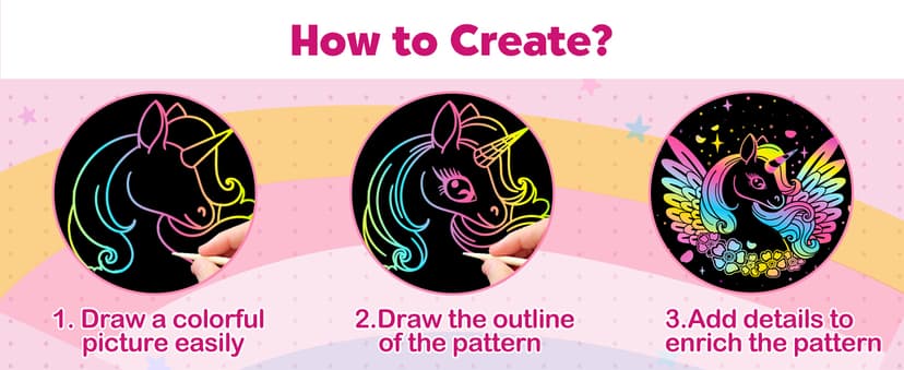 ZMLM Scratch Paper Art-Crafts Gift: 2 Pack Rainbow Notebooks Supplies Toys Easter Basket Stuffers for 3 4 5 6 7 8 9 10 Years Old Girls and Boys Kids Birthday Party Games (Pink)
