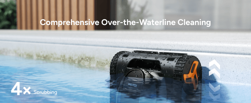 iGarden Robotic Pool Cleaner KN Series, 210-Min Runtime, Smart 3D Navigation, Full-Inverter Energy-Saving Tech, Cleans Floor, Wall & Waterline, for Above-Ground & Inground Pools, Matte Black
