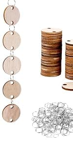 Joy-Leo Gifts for Mom Grandma Christmas, Wooden Birthday Tracker Plaque Wall Hanging, Help Elderly Parents Remember Birthdays Family Birthday Reminder Calendar Board with 100 Tags, Model JL01 B07M81TWY7