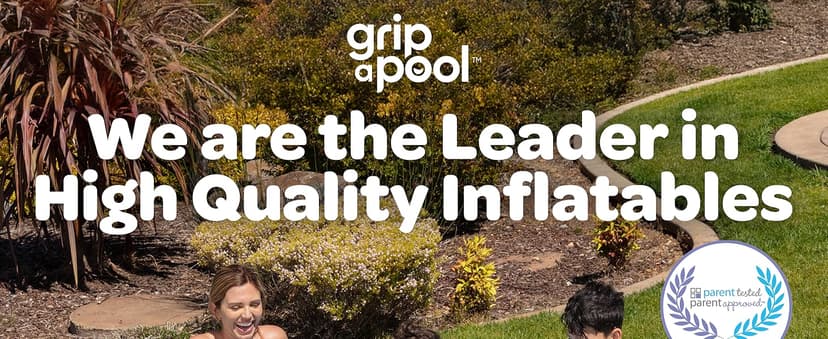 Premium Large Inflatable Pool with Soft Floor, Handles and Drain for Adults and Kids, 90"x60"19" Durable Blow Up Outdoor Swimming Pool for Backyard, Summer Gift, Family Size Kids Pool