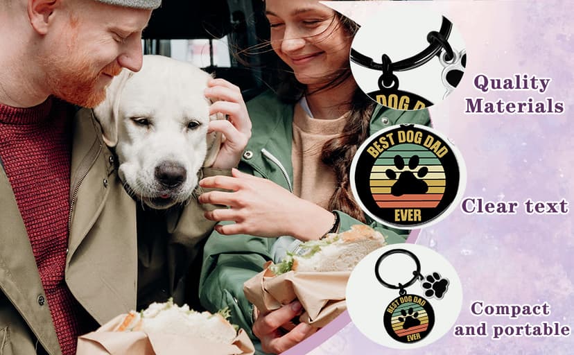 Golden Retriever Gifts German Shepherd Dog Dad Mom Gifts For Women Dog owners Keychain