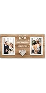 Personalized Wedding Gifts for Couples, Bridal Shower Gift for Bride, Mr & Mrs Photo Frame Holds 2pcs 4x6 Pictures, Unique Wedding Gifts for Newlyweds