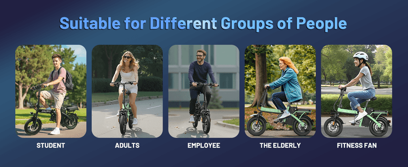 Electric Bike for Adults and Teens, 740W Peak Motor E-Bike with 30-60 Miles PAS Range, 48V 10AH/20AH Removable Battery, 14" Folding Mini Ebike with 20MPH, Electric Bicycle for Commute