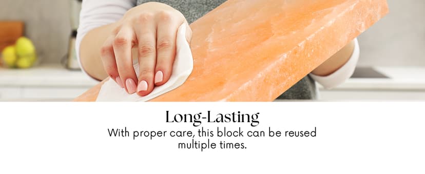 UMAID Himalayan Salt Block For Grilling, Cooking, Cutting and Serving,12X8X1.5 Food Grade Himalayan Pink Salt Stone on Stainless Steel Plate & Recipe Booklet, Unique Gifts for Men, Women, Chef, Cooks