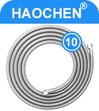 Refrigerator water line - 20 FT Premium Stainless Steel Braided Ice Maker Water Hose,Food grade PEX Inner Tube Fridge Water Line with 1/4" Fittings for Refrigerator Ice Maker