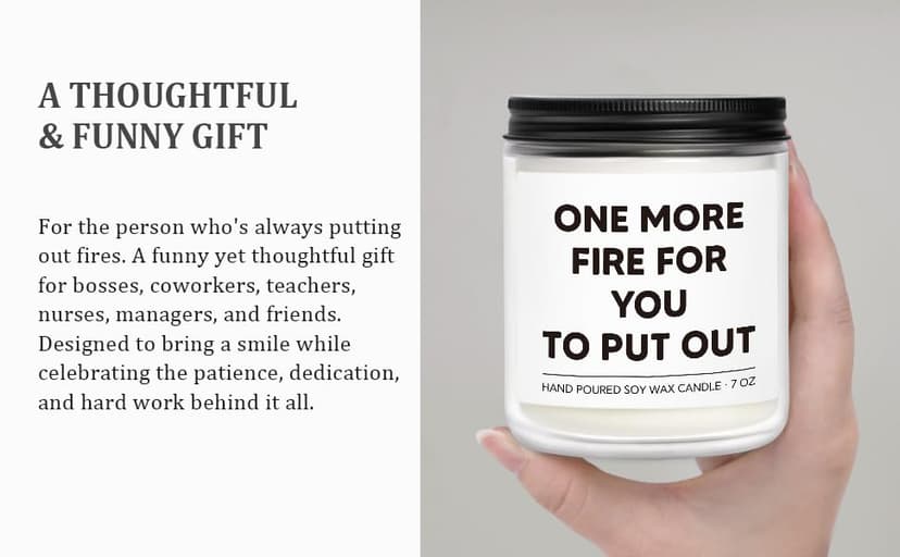 Bosses Day Gifts for Woman, Funny Boss Gifts for Women, Coworker Gift for Women, Farewell Gift for Coworkers, Coworkers Birthday Present, Funny Present for Manager, Lavender & Woods Scented Candle 7oz B0GR5BJXM1