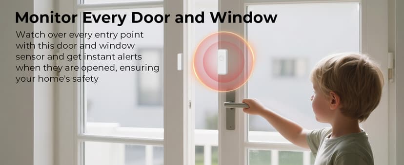 Wireless Home Security System WiFi/4G Home Alarm System with Phone APP Alert | Voice Control | No Subscription Fees | 24/7 Monitoring | Alexa Compatible