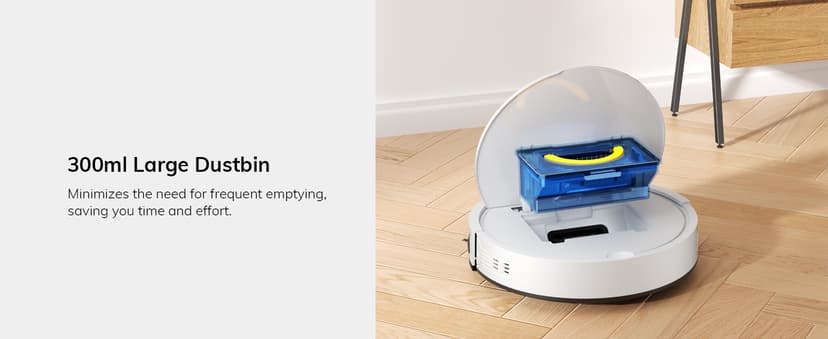 ILIFE V2 Robot Vacuum Cleaner, Tangle-Free Suction, 120 Mins Runtime, Slim, Self-Charging Robotic Vacuum Cleaner, Ideal for Pet Hair and Hard Floors