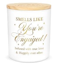 TEEZWONDER Anniversary Wedding Gifts for Women Men - Long Lasting Vanilla Lavender Candle 10 Oz - Birthday Romantic Gifts for Him Her, Girlfriend Boyfriend Birthday Gift Ideas, Gift for Husband Wife