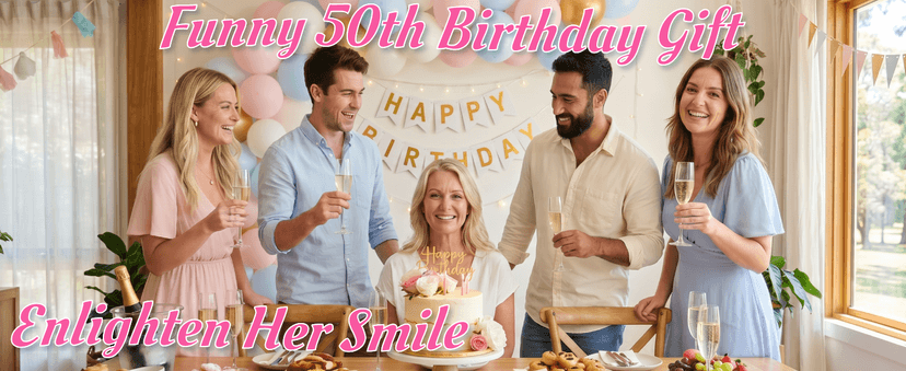 HAPPYPOP 50th Birthday Gifts Ideas - 50 Year Old Gift Socks for Women Men Friends, Turning 50 Gifts