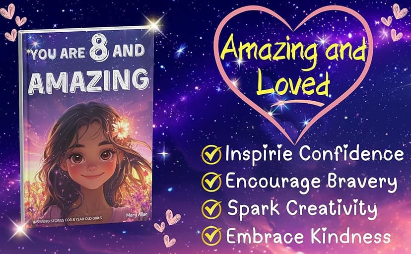 You Are 8 And Amazing! Inspiring Stories For 8 Year Old Girls: 15 Motivating Tales About Confidence, Creativity, Friendships and Kindness (You Are Amazing!)
