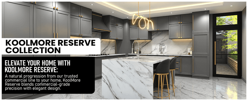KoolMore Reserve 15 in. Residential Panel Ready (Panel Not Included) Ice Maker 57 lbs/24hr in Stainless-Steel (KM-BIM57-PR)