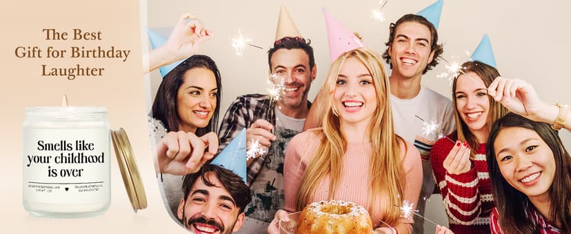 Niyewsor 18th Birthday Gifts for Girls Boys, Eighteen Birthday Candle, 2007 18th Birthday Decorations for Girls Boys, 18 21 Year Old Bday Gifts for Daughter, Son, Sister, Niece, Handmade, 7oz