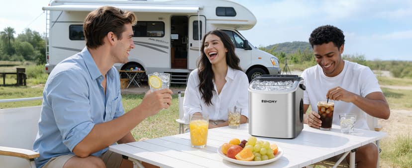 EUHOMY Ice Maker Machine