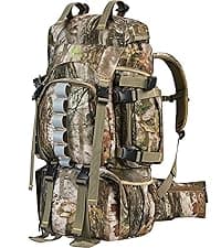 Hunting Fanny Pack for Men, Camo Waist Pack for Hunter, Fanny Hunting Backpack with Rifle, Shotgun, and Bow Holder (Fanny Pack Upgrade)