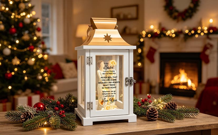 Homazing Sister Gifts Lantern - Unique Sister Gift Ideas for Mothers Day, Christmas, Thanksgiving