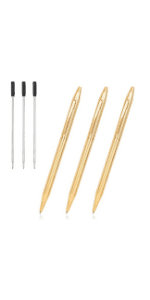 Cambond Ballpoint Pens Bulk Pens - Sliver Metal Pen Nice Luxury Pens for Men Business Office Police Comfortable Writing Twist Retractable 1.0 mm Medium Point Nice Pen, 5 Pack (Silver)