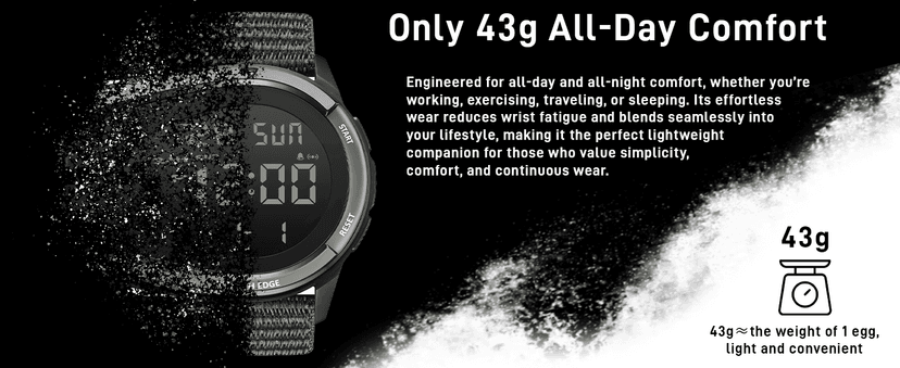 CakCity Digital Watch Military Watches for Men Black Tactical Sports Waterproof Men's Women's Wrist Watch with LED Backlight Nylon Band Stopwatch,Green