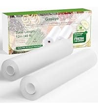 Gasbye Vacuum Sealer Machine, 95kPa Food Sealer with Double Heat Seal for Dry/Moist Food, Easy-lock Handle, Built-in Bag Storage & Cutter, Progress Display, Removable Drip Tray, Silver