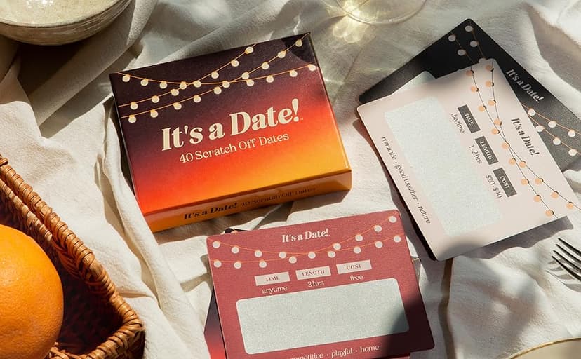 40 Fun and Romantic Scratch Off Date Night Ideas for Him, Her, Girlfriend, Boyfriend, Wife, Husband & Couples, for Men for Women