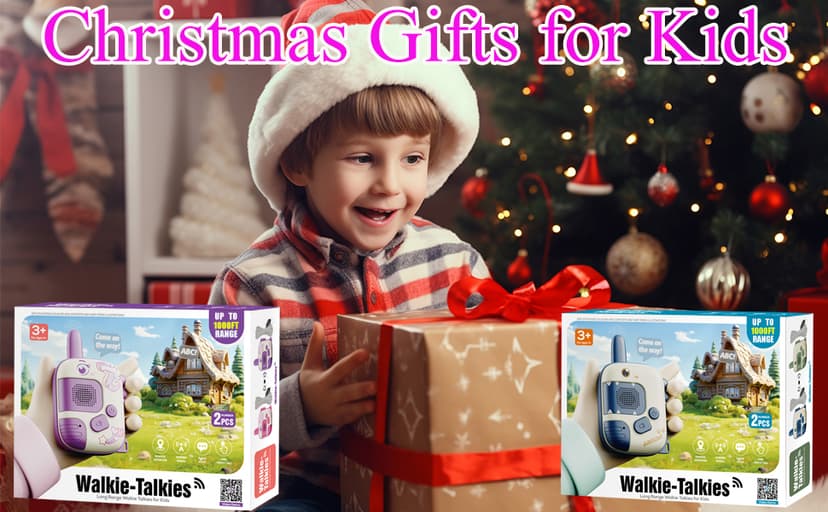 Walkie Talkies Toys for Girls:Unicorn Toys 2 Pack Birthday Gifts for 3 4 5-7 8 Year Old Girls Toy for 4 5 6 7 8-10 Year Old Camping Outdoor Game,Christmas Stocking Stuffers for Girls Kids B0D8QG23HQ