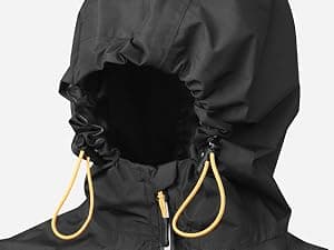 APEXUP Packable Rain Jacket Men with Reflective Zipper, Lightweight Waterproof Raincoat, Mens Rain Jacket for Outdoor Sports