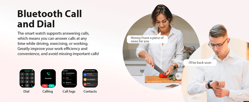 Smart Watch for Women, 2025 New Smartwatch (Answer/Make Call) for iPhone/Android, 1.85" HD Dynamic Dial Fitness Tracker with 110+ Sport Modes, Sleep/Health Monitor, IP68 Waterproof, with 2 Bands