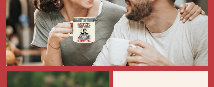 Gifts for Wife from Husband - Wedding Anniversary for Women, Birthday, Mothers Day, Christmas Wife Gifts for Her - Romantic Love Gift for Her - 14 Oz Stainless Steel Coffee Mug