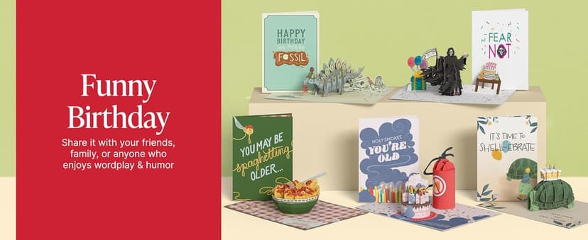 Lovepop Birthday Pop-Up Card for Her, Him, Girls, Boys - 3D Celebration Cards - Yay Happy Birthday - 5" x 7" - Blank Notecard & Envelope Included