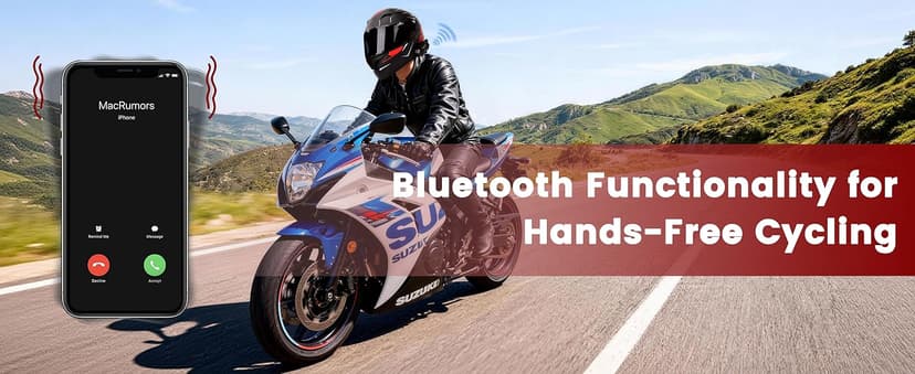 Bluetooth Motorcycle Helmet, Modular Motorcycle Helmet, DOT Approved Intercom System with Built-in Bluetooth