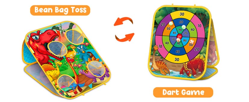 Bean Bag Toss Game for Kids - Cornhole Board Outdoor Toys for Toddlers -Party Activities Carnival Outside Yard Backyard Beach Lawn Games Toy for Kid Boys Girls Age 3 4 5 6 7 8 Year Old Birthday Gifts