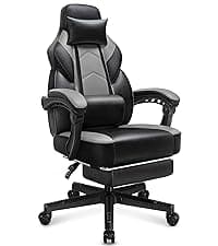 Ergonomic Office Chair with High Back, Comfy Desk Chair, Adjustable Executive Office Chair for Home Office, Big and Tall Computer Chair Heavy Duty, 360° Swivel, Faux Leather Black