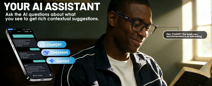 AI Smart Glasses for Men & Women – Powered by ChatGPT, 164+ Languages Translation and Photochromic Lens, Meeting Assistant, Bluetooth Glasses w/ Music & Hands-Free Calling, UV & Blue Light Protection