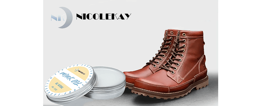 NICOLEKAY Mink Oil for Leather Boots, Leather Conditioner and Cleaner 3.52 oz-All-Natural Waterproof Soften and Restore Shoes