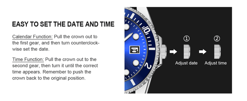 LN LENQIN Mens Watches Stainless Steel Waterproof Analog Quartz Watch for Men with Date Luminous Fashion Wristwatch