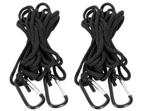 Universal Soft Roof Rack Pads for Kayak SUP Surfboard Snowboard Canoe, Heavy Duty Car Roof Rack System with 2 Tie Down Straps, 4 Quick Loop Straps, 2 Hood Loops, Tie Down Ropes and Storage Bag