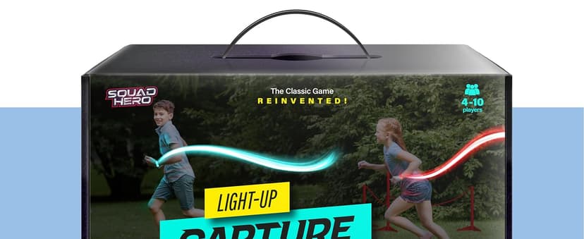 Capture the Flag Glow in the Dark Game Set - Yard Outdoor Games for Kids Ages 8, 10, 11, 12 Old - Fun Lawn Summer Family Game for Boys & Teen Boys,- Birthday Gifts - Camping and Backyard Adventures B0F9XHZSKG