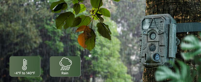 P70 (Non-Cellular,Non-WiFi) Trail Camera, 64MP 1296p, Game Cameras with No-Glow IR Night Vision, Motion Activated, Waterproof for Wildlife Deer Cams, Hunting