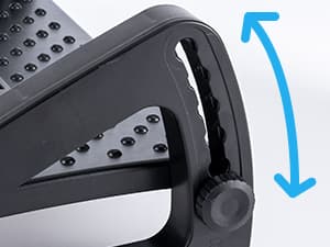CasaZenith Foot Rest, Six Heights Adjustable Foot Rest for Under Desk at Work, Ergonomic Foots Stool for Under Office Desks, Under Desk Footrest with Foot Massage Roller, Chair Footrest for Leg Rests