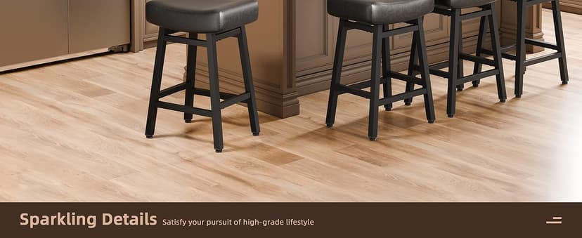 Counter Height Bar Stools Set of 2, 24 Inch Backless BarStools for Kitchen Island Leather Saddle Bar Chairs Kitchen Stools with 4" Thick Seats & Heavy Duty Metal Base, Black