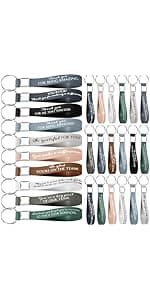 Customer Service Week, Inspirational Thank You Gifts, 10 Style Silicone Keyring for Office Staff Work Team Teacher Volunteer Nosiny 30 Pcs Keychain Appreciation Gift Bulk for Employee Coworker B0BZY67RDJ