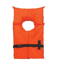 Overton's Universal Adult Life Jacket - Pack of 4, Nylon Shell with Closed-Cell Foam, Open Sides and Sturdy Belts, USCG Approved Type III, Fits Chest Sizes 30" to 52", Includes Zippered Storage Bag