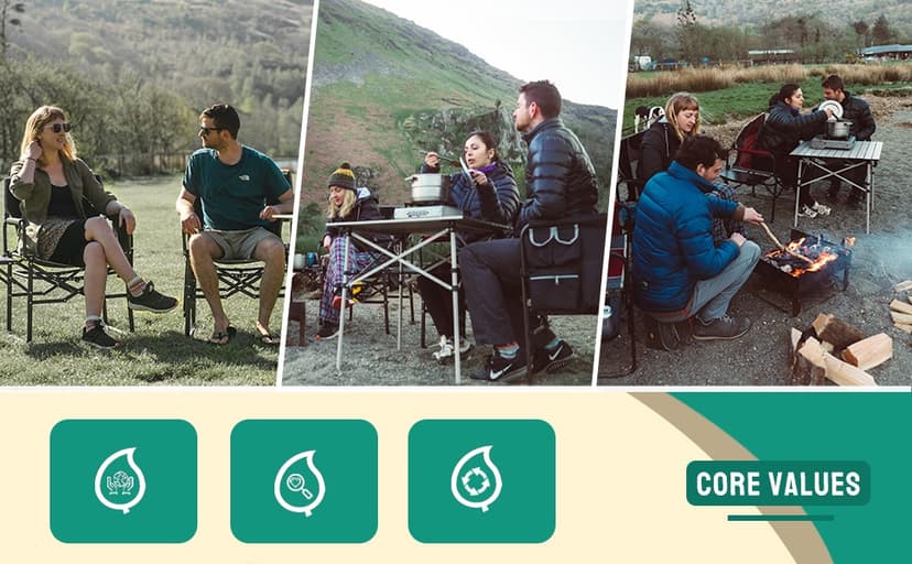 SUNNYFEEL Camping Directors Chair, Heavy Duty,Oversized Portable Folding Chair with Side Table, Pocket for Beach, Fishing,Trip,Picnic,Lawn,Concert Outdoor Foldable Camp Chairs