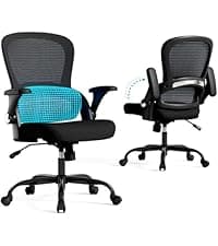 TRALT Ergonomic Office Chair - Comfy Desk Chair with Back Support, Home Office Desk Chairs, Computer Chair, 330lbs Wide Seat Big and Tall Office Chair for Executives (Grey)