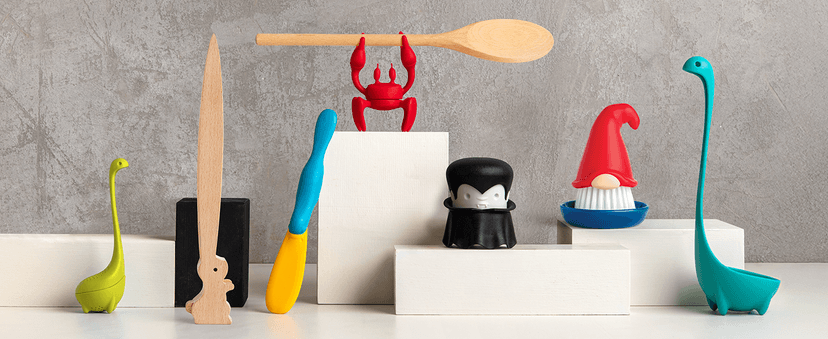 OTOTO Splatypus Jar Spatula for Scooping and Scraping - Unique Fun Cooking Kitchen Gadgets for Foodies - BPA-free & 100% Food Safe - Crepe Spreader