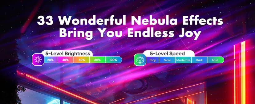 Northern Galaxy Light Aurora Projector with 33 Light Effects, Night Lights LED Star Projector for Bedroom Nebula Lamp, Remote Control, White Noises, Bluetooth Speaker for Parties Black B0B4518KC2