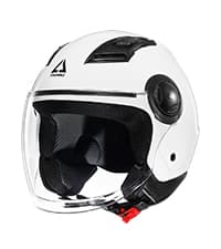 TRIANGLE Open Face Motorcycle Helmet Retro 3/4 Helmets with Clear Visor for Men Women DOT Approved